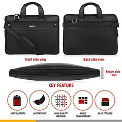 Zipline Laptop bags for men office use | Faux Leather Laptop Bag for Man - Fits 14/15.6/16 inch Laptop, Macbook, Macbook Pro Messenger Bags for Mens (1-Tan Bag)