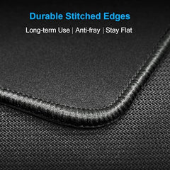 Storite 5 Pack 220x180x2mm Speed Type Gaming Mousepad, Black