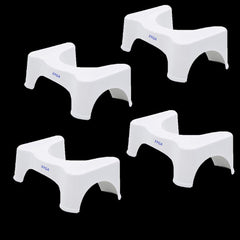 SYGA Stool for Toilet, Cabinet - Anti-Slip, Anti-Constipation, Better Posture - Helps with IBS, Hemorrhoids and Other Problems - Space Saving, Compact_Set of 4