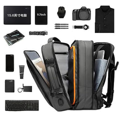 Red Lemon Titan Ultrafit Plus Bange Series 15.6-inch Laptop Bags Backpacks for Men and Women 45L Outdoor and Camping 3in1 Office Bags,Travelling,Backpack (With Bottle Holder), Black