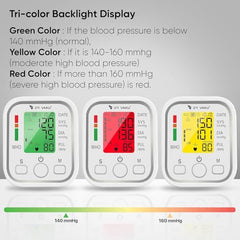 DR VAKU® BP Monitor Fully Automatic Blood Pressure Machine to Check Digital Accurate Level for Home Monitoring Device with Talking Function,Large Display + Cuff Kit Best Accurate Apparatus Measurement with 20w PD QC Adapter- White