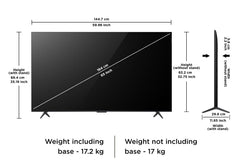 TCL 164 cm (65 inches) 4K UHD Smart QD-Mini LED Google TV 65Q6C