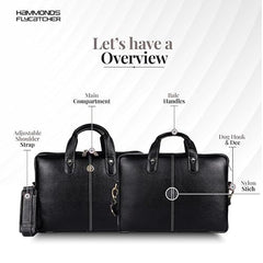HAMMONDS FLYCATCHER Men Genuine Leather Office Bag - Laptop Bag - Padded Laptop Compartment, Fits 14 Inch Laptop - Adjustable Strap, 1 Year Warranty - Office, Travel, Daily Use - Brushwood, Brown