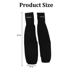 MOMISY UV Sun Protection Arm Sleeves for Women, Loose-Fit Cooling Cover, 1 Pair (Black)