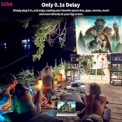 Tobo Wireless HDMI Transmitter and Receiver 100M/328FT: Portable Plug and Play 5G 1080P@60Hz HDMI Extender Kit for Streaming Video and Audio to Monitor for Laptop PC TV Box Projector TD-1451WA