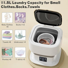Semi Automatic Folding 2kg Top Loading Mini Washing Machine with Dryer Deep Cleaning for Underwear Washing Machine Clothes