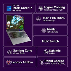 Lenovo LOQ Intel Core i7-13650HX | NVIDIA RTX 5060 8GB (16GB RAM/1TB SSD/144Hz Refresh Rate/572 AI TOPS/15.6" (39.6cm)/Windows 11/Office 2024/Grey/2.4Kg), 83JE01F0IN Gaming Laptop