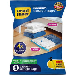 Smart Saver Vacuum Pump for Packing, Electric Pump for Vaccum Storage Bags, Portable Plastic Vacuum Bag Pump for Compression Comforter, Clothing (Storage Bag Not Included)