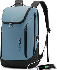 Red Lemon BANGE Captain Business Smart Backpack Water-Resistant fit 15.6 Inch Laptop Backpack with USB Charging Port,Travel Durable Backpack for Men and Women (Black)