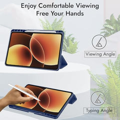 Robustrion Cover for Xiaomi Mi Pad 8/8 Pro/Xiaomi Pad 7/7 Pro 11.2 inch Cover Case with [Pencil Holder], Trifold Flip Case Cover for Xiaomi Pad 7/8 Cover [Auto Sleep Wake] - Black