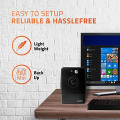 Artis PS-600VA 600VA Line Interactive UPS for Personal Computers, Desktop PCs, Laptops, Routers, Networking Devices and Gaming Consoles
