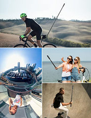 120 cm Selfie Stick for Insta 360, ULANZI MT-58 Monopod for Action Cam, Extendable Handheld Pole Stick Monopod Compatible with Gopro Hero 10/9/8/7 Insta360 One XR/RS/GO 2 DJI Osmo Action