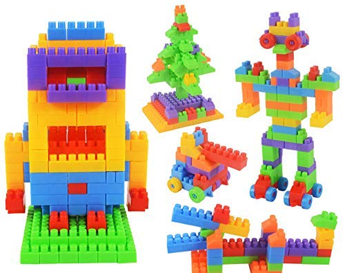 Syga 416 Pcs Toy Building Bricks Educational Game Blocks Kit for 3+ Children (Potli Bag)