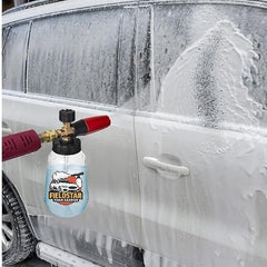 Fieldstar Car Pressure Washer Gun with Transparent Foam Cannon | Heavy Duty Car Wash Foam Gun with 1/4" Quick Connector & 1L Bottle | Compatible with STARQ,Vantro, Aimex,Shakti, iBELL