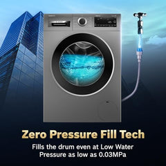 Bosch 10 kg 5 Star Front Load Fully Automatic Washing Machine, AI ActiveWater, Automated Dosing of Detergent, Inbuilt heater,14 Wash Programs,60L Large Drum,Cast Iron Grey, WGA254IRIN (2026 model)