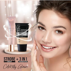 FACES CANADA Strobe Cream Mini- Rose Gold, 18ml | Primer + Highlighter + Moisturizer | Shea Butter & Hyaluronic Acid | Intense Hydration | Flawless Radiant Dewy Skin | Illuminating & Glowing Makeup Base