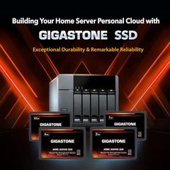 Gigastone 【NAS Certified】 Home Server SSD 1TB (2-Pack) Up to 550MB/s TLC Flash with SLC Caching 24/7 Reliable for Gaming/PC/NAS SSD 3-Year Warranty 2.5" SATA Internal Solid State Drives RAID Disk