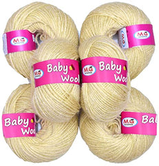 M.G ENTERPRISE MG Baby MelonKnitting Wool 200 Wool Thread for Crochet & DIY Craft Projects