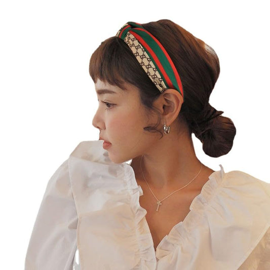 MOMISY Knotted Hairband Headband Cross Hair Band Accessories for Women and Girls (KhakiGreen)