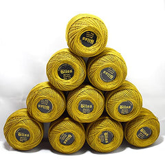 Dhruv Crafts Crochet Cotton Thread Yarn for Cross Stitch, Knitting, Embroidery & Craft Projects, Mercer Crochet Thread Ball, Shade B25 Red, 20 Gram, 0.5 MM Thickness, Sewing & DIY Supplies