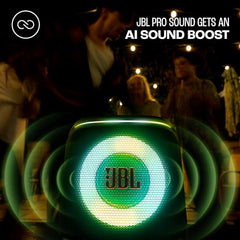 JBL Partybox Encore 2 with Mic, Wireless Bluetooth Party Speaker, AI Sound Boost, Dynamic Light Show, Upto 15Hrs Playtime, Replaceable Battery, Multi-Speaker Connection by Auracast, PartyBox App-Black
