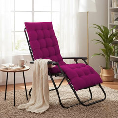 DADDY COOL Multipurpose Extra Long Rocking Chair Cushion for Outdoor and Indoor/Chair pad for Home & Office Chair Filling 18 x 50 Inch Pack of 1 Dark Green (Only Cushion)