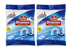 Kiwi Dranex Drain Cleaner Powder | Pack of 6 | Unclogs Drains in 10 Min