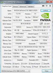 ZER-LON Gaming GeForce GTX 1660 Super Graphics Card, 6GB GDRR6 192Bit PCIE 3.0X16 and 1530 Mhz Gpu Clock, Dual Freeze Fans Video Card with HDMI/DP/DVI Ports Support 4K and 8K HD for Computer PC Gaming