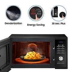 Samsung 28L Multi Spit, Convection Microwave Oven (MC28A6035QS/TL, Silver, Various Cooking Modes, Eco Mode, Hotblast, Crusty Plate, Wire Rack, Slim Fry, Ceramic Enamel Cavity with 10 year warranty)