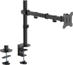 SYGA Monitor Stand Arm Desk Mount Fully Height Adjustable Bracket with C-Clamp & Gronment 180 Tilt Rotation Suitable for 13 to 30 Inch TV and Monitor Screen - Dual Horizontal Stand
