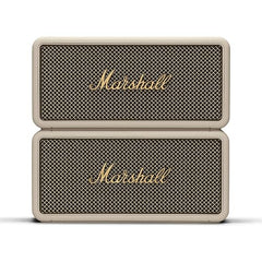 Marshall Middleton Portable Bluetooth Speaker with 20+ Hours of Portable Playtime, 360° Sound, Dust & Waterproof (IP67) - Black & Brass.