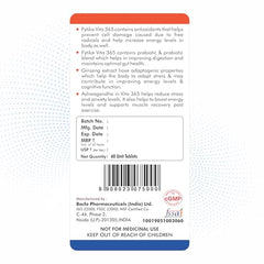 Fytika Vita 365-120 Tablets (Pack of 2) | Multivitamin For Men and Women | With Ashwagandha, Ginseng, Probiotics & Prebiotics and Biotin| Enhances Energy, Stamina, Immunity and Digestion