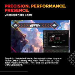 HP Omen Smartchoice, Intel Core Ultra 7 255H, 8GB RTX 5060, 24GB DDR5(Upgradeable) 1TB SSD, 2K, 165Hz, 3ms, IPS, 16''/40.6cm, Win11, M365*Office24, Shadow Black, 2.43kg, am0238tx, RGB Gaming Laptop