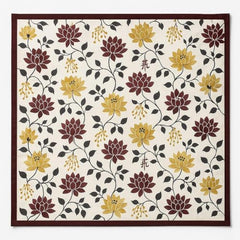Homerz Premium Bed Server Food Mat Reversible Bed Server, Mattress Protector for Home | Food Mat for Kids, Size 36x36 inch, Double Side use Kitchen, Cupboard, Drawer, Wardrobe (Brown Lotus New)