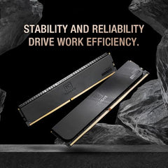 TEAMGROUP T-Create Master Overclocking DDR5 R-DIMM 96GB Kit (4 x 24GB) 6400MHz (PC5-51200) CL32 Hynix M-DIE Workstation Memory Module Ram Black - CTCMD596G6400HC32AQC01
