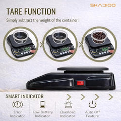 SKADIOO Kitchen Weighing Machine | 10 Kg Capacity | Digital Weighing Machine with Adapter | Weight Scale for Food | Kitchen Scale for Home, Shop & Commercial Use