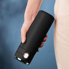 SYGA Stainless Steel Vacuum Flask Thermos Water Bottle Insulated Non-Pushable Suction Cup Coffee Cup Non-Pourable Cup Bottle 420ml (Black)