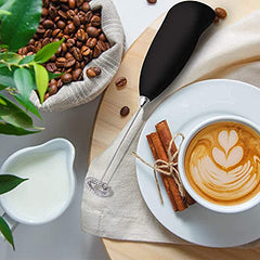 PEAKTASTE Electric Milk Frother Wand for Coffee, Latte & Matcha