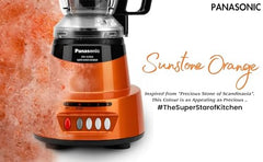 Panasonic Heavy Duty Mixer Grinder For Kitchen MX-AV425 (Sunstone Orange) Elements Series Powerful 1500W (MMLW) 4 Jar (Three-304 Stainless Steel & 1Juicer Extractor Jar) | 5 Years Motor Warranty