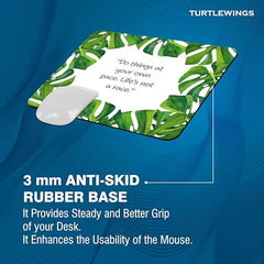 TURTLEWINGS | Mousepad |Aesthetic Strawberry Mousepad – 22x18 cm, 3mm Thick | Abstract Design Non-Slip Rubber Base | Office, Study & Gaming Use | Premium Smooth Surface 2 (Design 08)