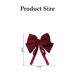 MOMISY Bow Shaped Hair Clip, Hair Accessories for Women and Girls (ButterflyMaroon, Free)