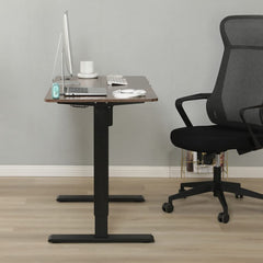 SYGA Height Adjustable Table Desk Standing Computer Desk Lifting Legs Smart Desk (White, 70 X 48 CM)