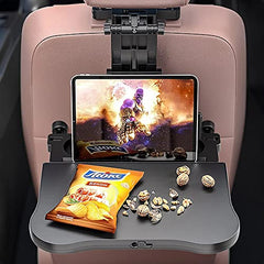 Oshotto (FT-01) Car Back Seat Food Dining & Laptop Tray with Portable Organizer & 360 Degree Rotating Phone/Tablet Holder Compatible with Hyundai Venue 2026