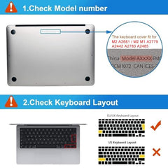 EooCoo Clear Case for Apple MacBook Pro 13 inch Cover M2 M1 2016-2022