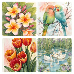 CRAFTMATE Pocket Watercolor Painting Book | Paint with Water Coloring Books for Teens and Adults | Travel Arts and Crafts Kit for Kids and Adults