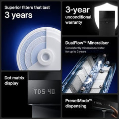 Native M3 Pro Water Purifier by Urban Company | Smartchoice | No Service for 3 Years, Unconditional Warranty | Stainless Steel Tank | 10-Stage RO+UV+100% Mineralization | Real-time Tracking