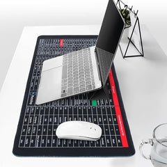 DASOSMI CREATION DC Anti-Slip Keyboard Pad with Office Software Excel Shortcuts Mousepad, Clear Extended Large Cheat Sheet Mouse Pad, Keyboard Mouse Pad for Office & Home(Keyboard Cleaner Brsh)80x30cm