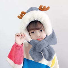 SYGA Baby Winter Beanie Hat Animal Shaped Warm Cap and Scarf (2-6 Year)