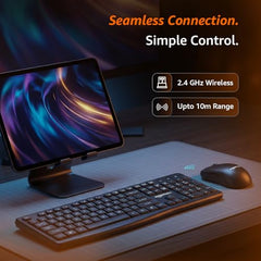 Amazon Basics Wired Keyboard with 104 Keys for Windows, Mac OS Computer