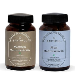 Earthful Him & Her Combo Multivitamin for Women 40+ & Men, 60 Capsules